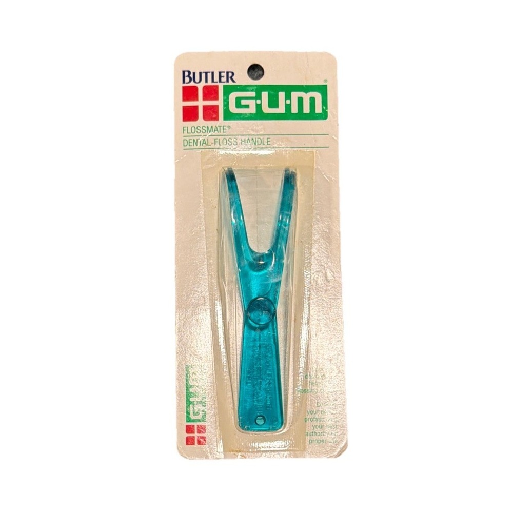 VTG Butler GUM Plastic Flossmate Handle One Handed Flossing 845 New NOS